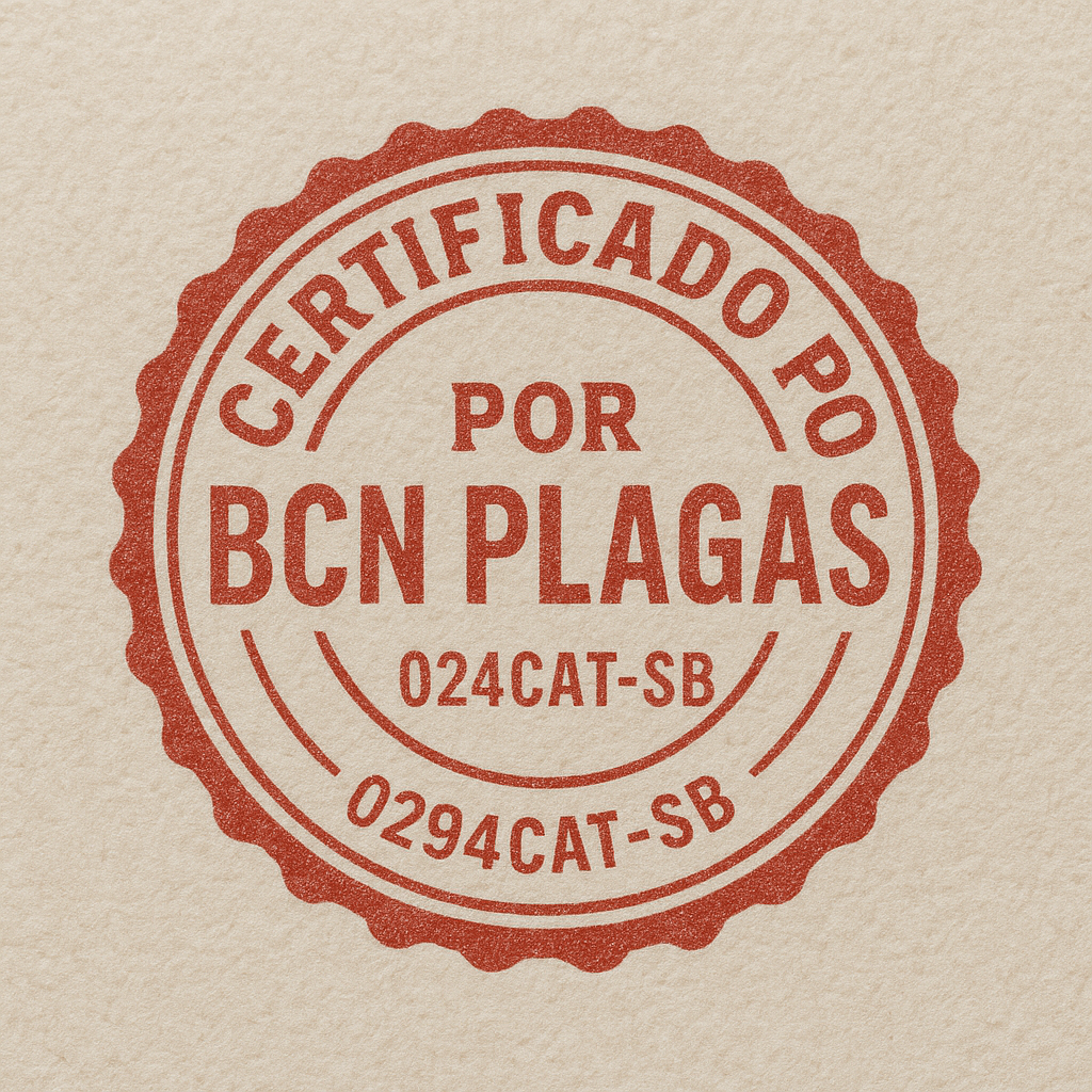 certificado de control de plagas bcn plagas
